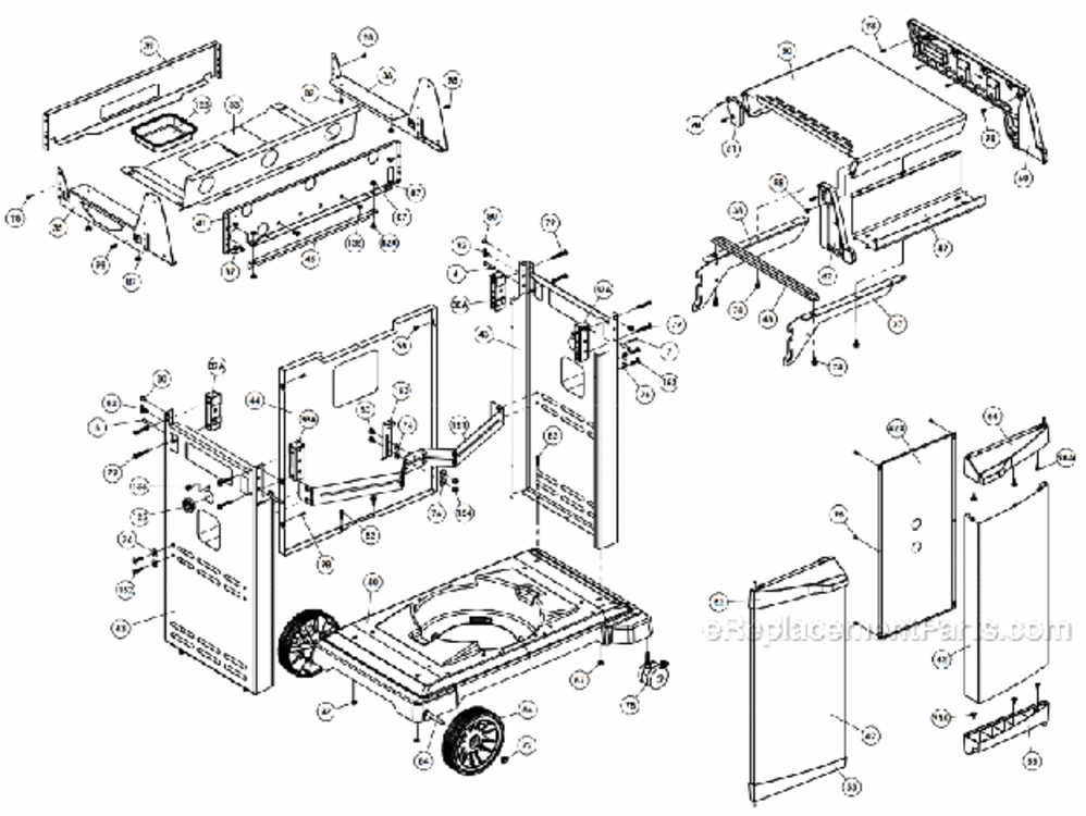 Page B Diagram and Parts List for 9878-37  Broil King Grill